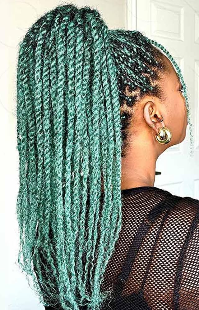 Afro Kinky Curly Braiding Bulk For Mini Twists Afro Kinkys Bulk Human Hair Cuban Twist Hair Soft Locs Micro Spring For Dreadlocks Loc Repair - Image 2