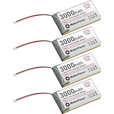 MakerFocus Lithium Rechargeable 3000mAh Battery
