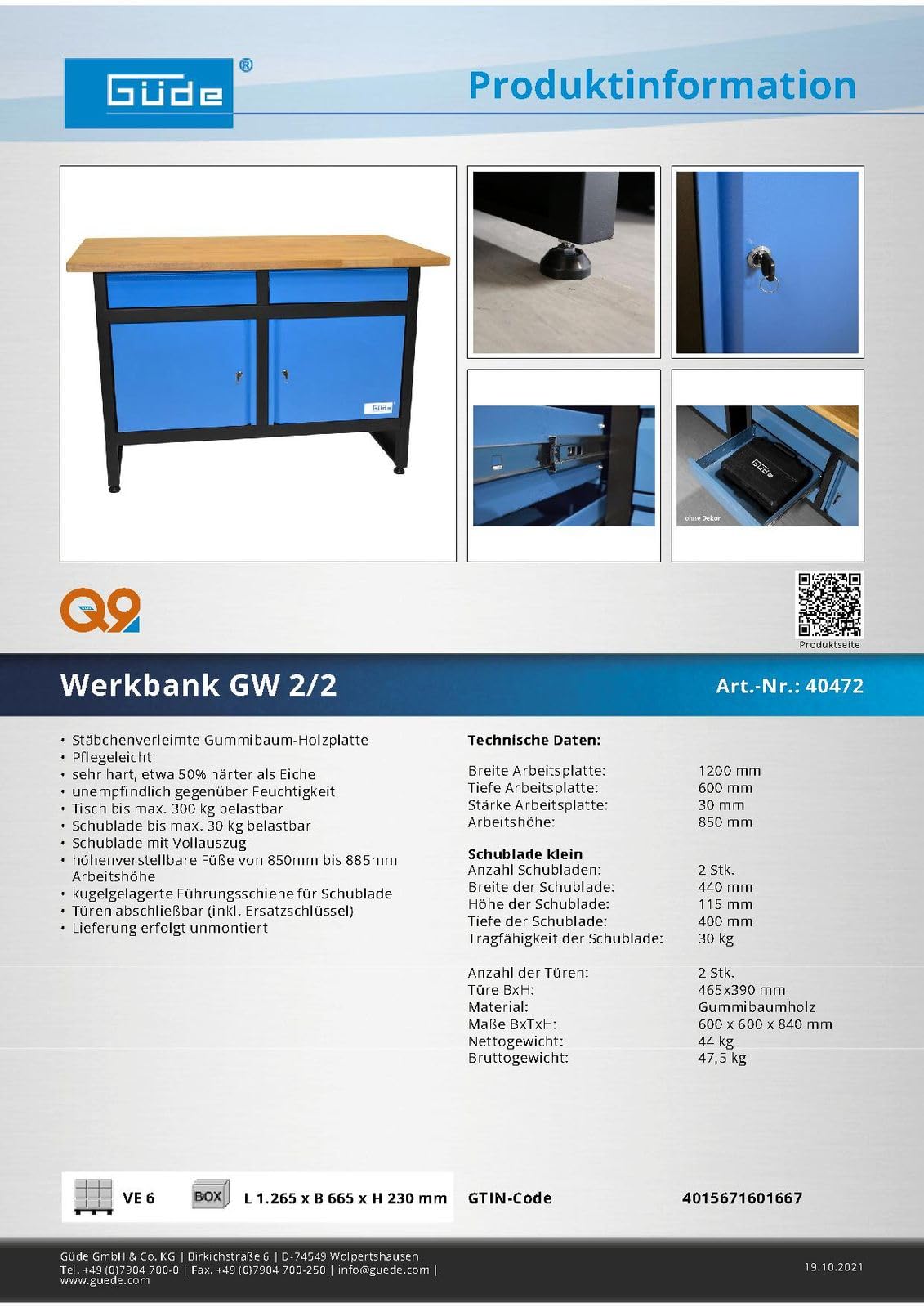 WERKBANK GW 2/2
