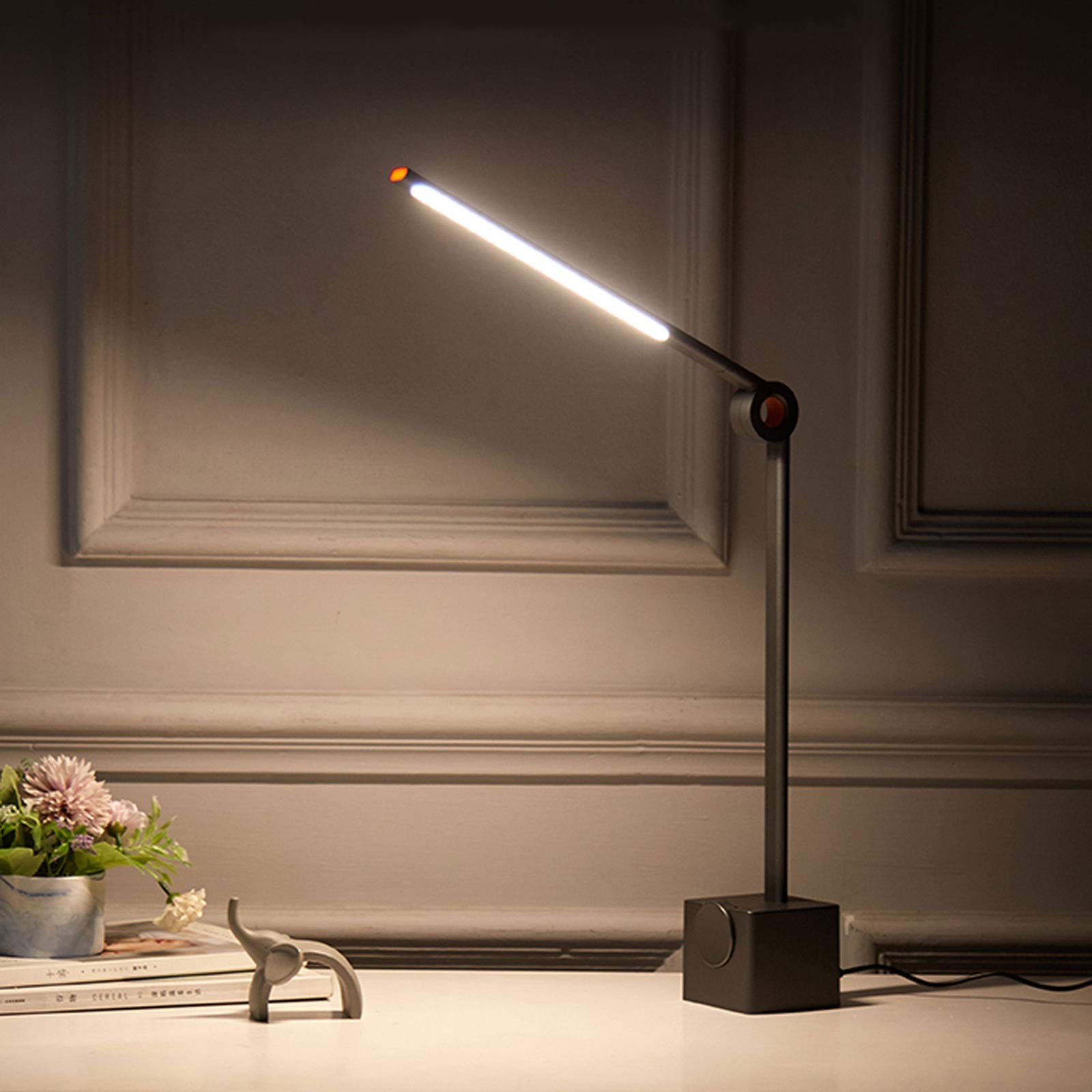 Lampada da comodino Lampada da scrivania a LED, Lampada da studio, Lampade a luce diurna dimmerabile, Lampada da scrivania con controllo touch, 3 gradi di luminosità, 10W, Lampada da comodino per la