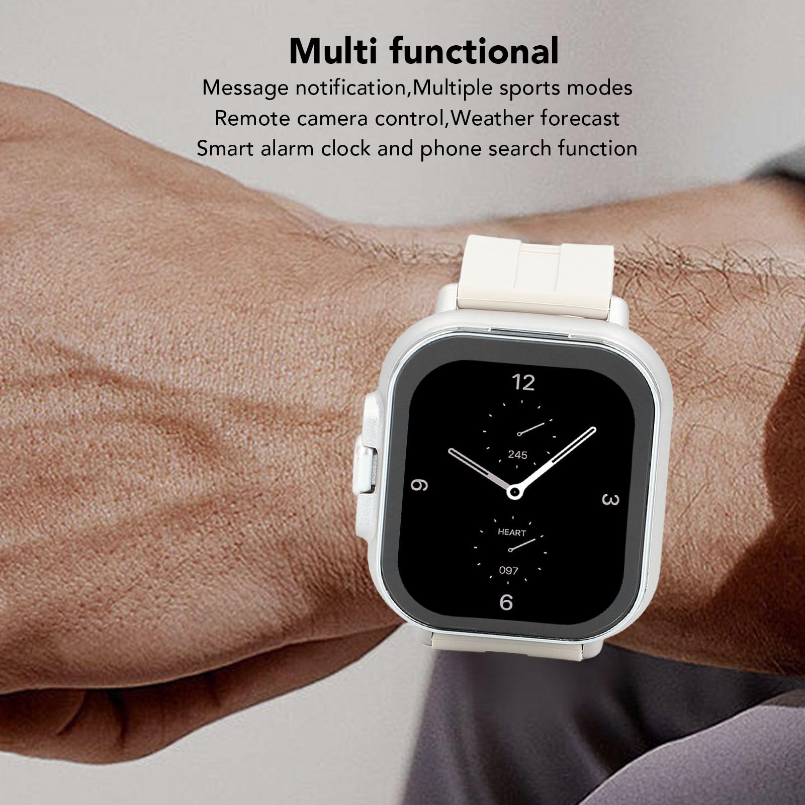 Montre Connectée 2 en 1 avec écouteurs pour Hommes et Femmes, Montre de Fitness avec écran HD de 2,01 Pouces, Batterie BT5.3 de 240 MAh, avec 120 Modes Sportifs pour