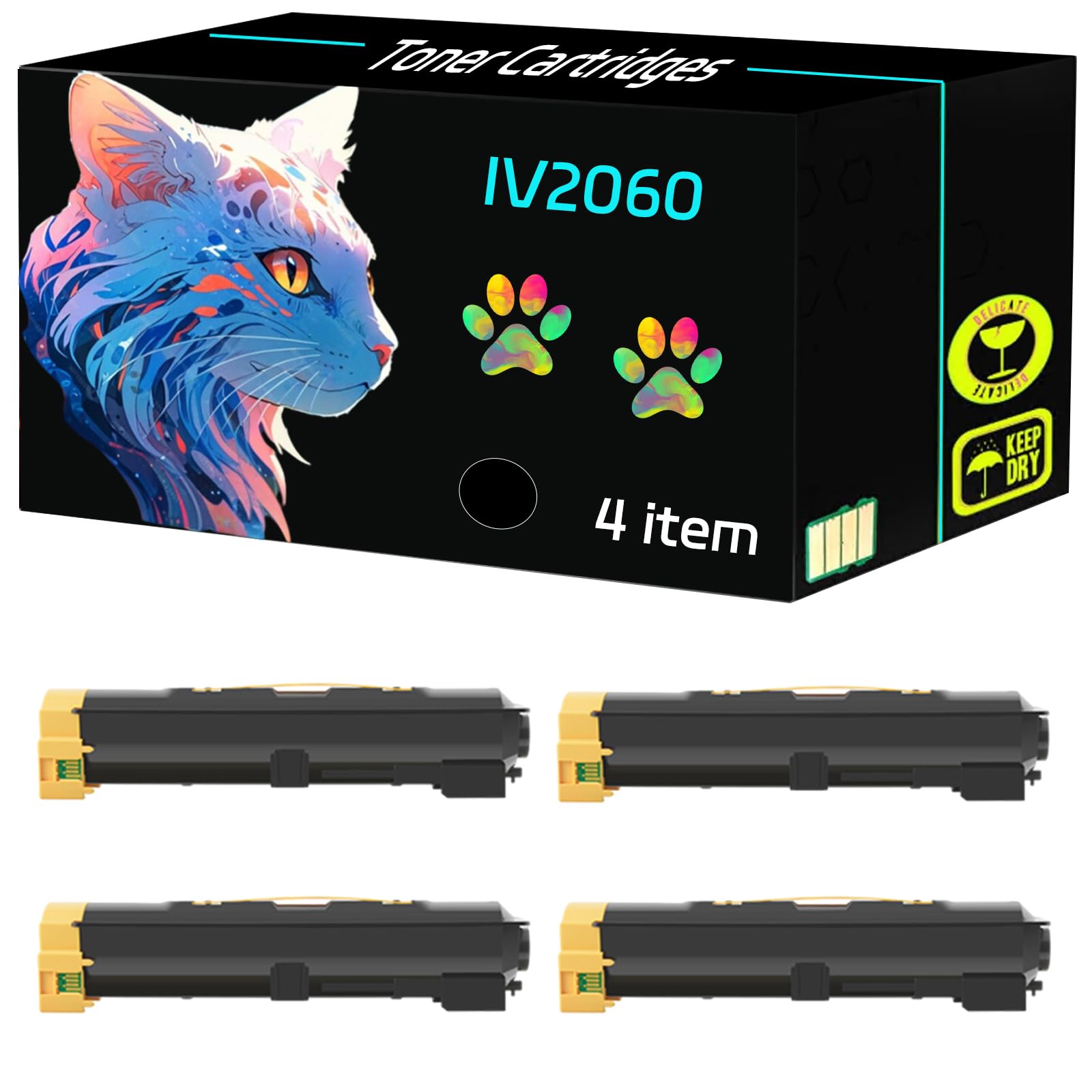 High Yield 41X1598 Developer Unit Compatible for Lexmark CS921de CS923de CX920de CX921de CX922de CX923dte Printers, Print Clearly (4 Pack Black)