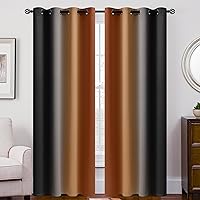Vista 240 de SimpleHome Ombre Room Darkening Curtains 96 inches Length for Bedroom,Grommet Gradient Light Blocking Beige Gradient Window Curtains for Living