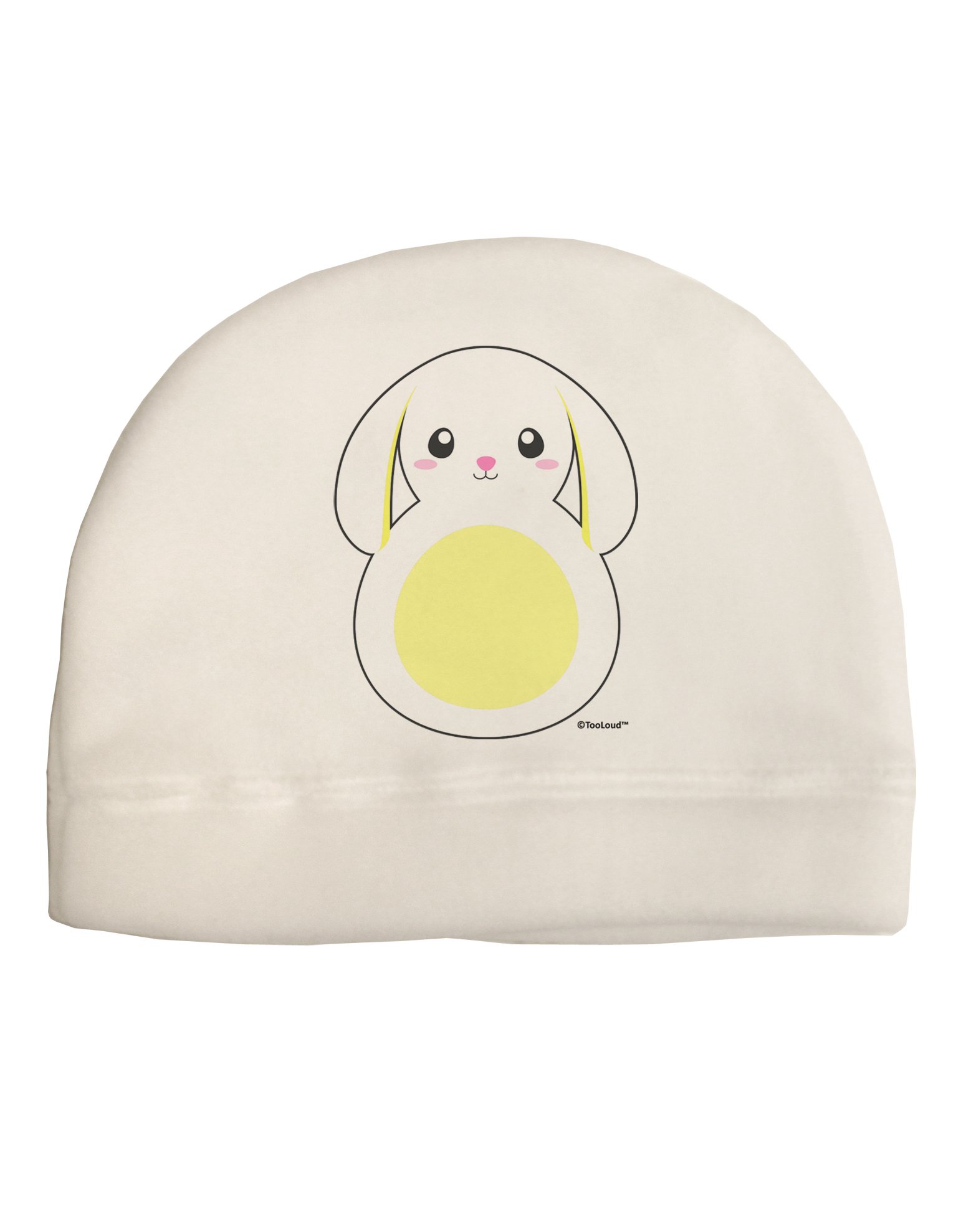 TOOLOUD Cute Bunny with Floppy Ears - Yellow Child Fleece Beanie Cap Hat
