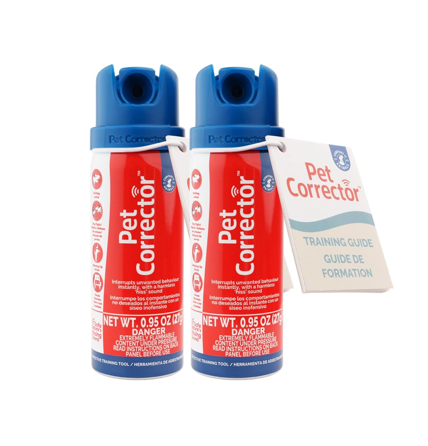 Pet Corrector Dog Trainer Twin Pack - Stops Barking, Jumping Up, Place Avoidance, Food Stealing, Dog Fights & Attacks. Help stop unwanted dog behaviour. Easy to use, safe,...