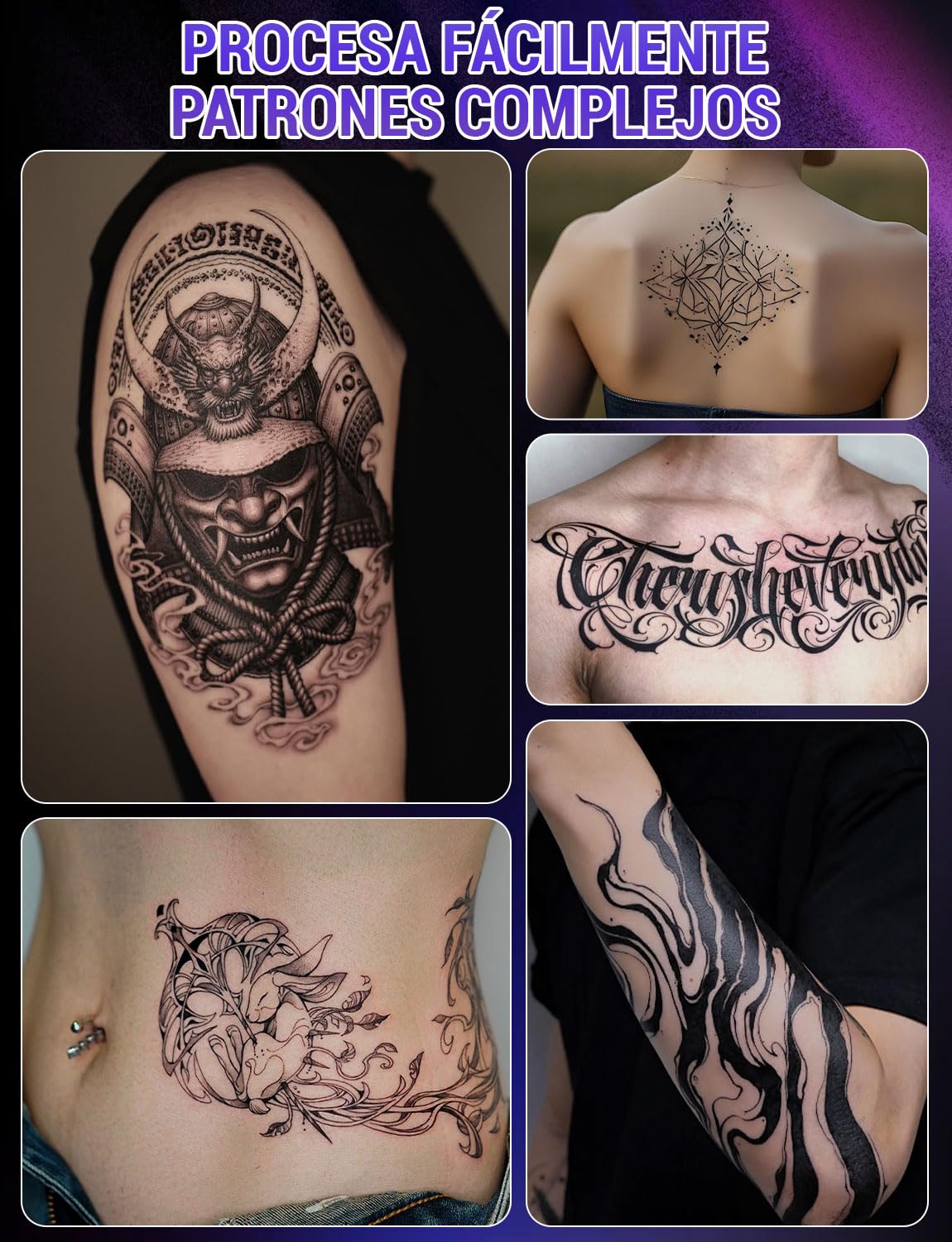 YOHOOLYO Termocopiadora Tattoo Bluetooth Impresora Termica Tattoo Portatil 203 DPI Compatible con Smartphones Tabletas Incluye 10 Hojas de Transferencia para Tatuadores Principiantes