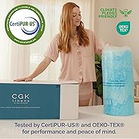 Vista 8 de Cubrecolchón de espuma viscoelástica súper suave, tamaño Queen corto, de 3 pulgadas, transpirable, con infusión de gel, protector de colchón