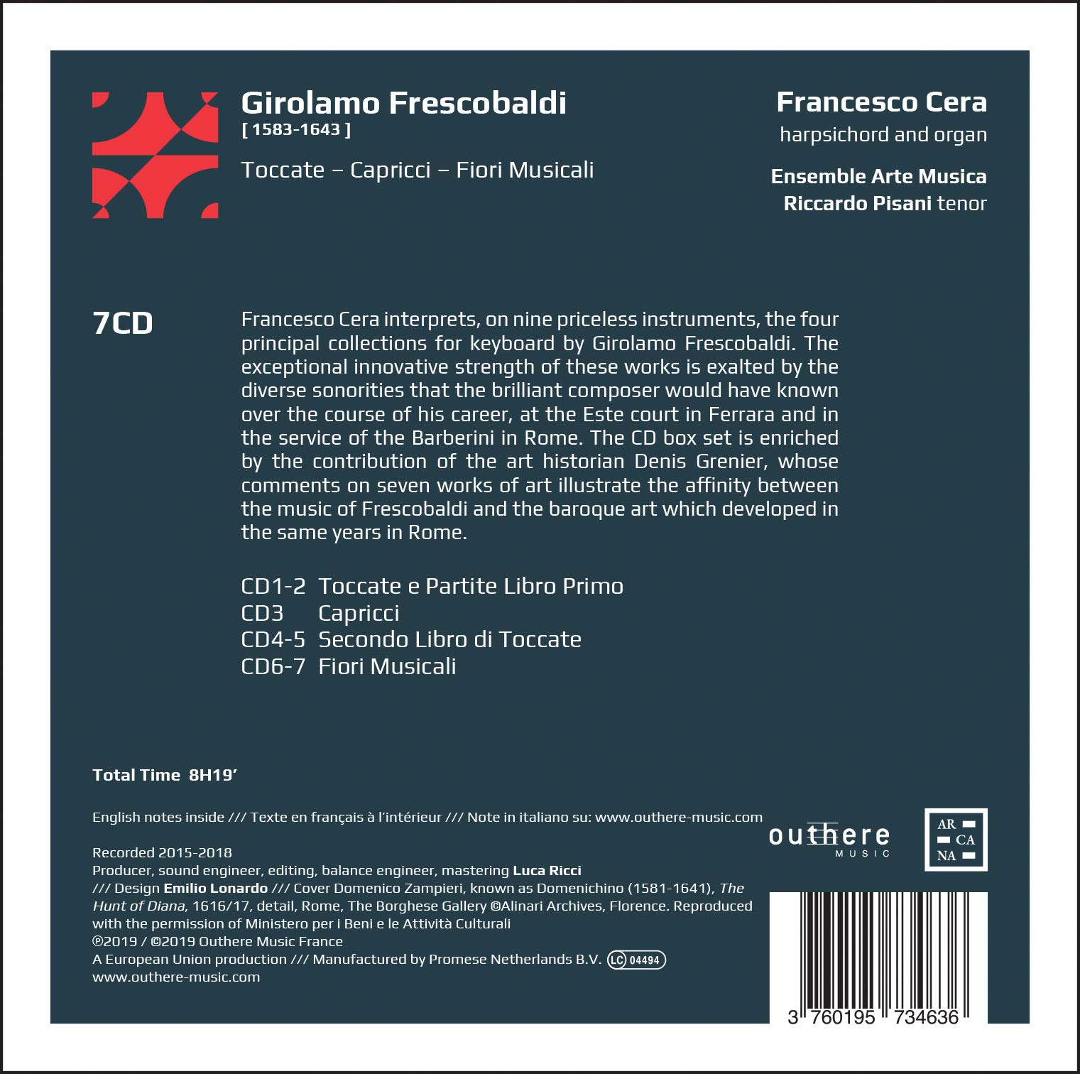 Frescobaldi: Toccate - Capricci - Fiori Musicali