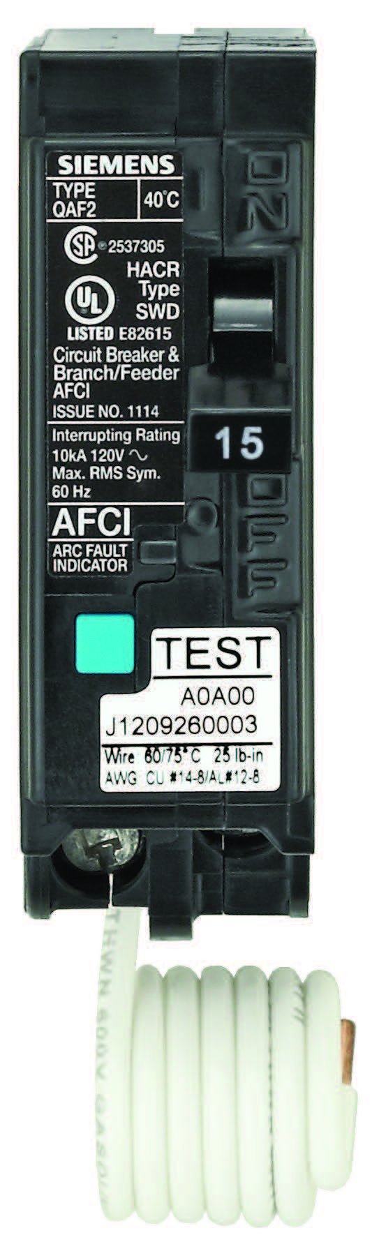 Amazon.com: Siemens US2:QA115AF 15-Amp, Single Pole, 120-volt