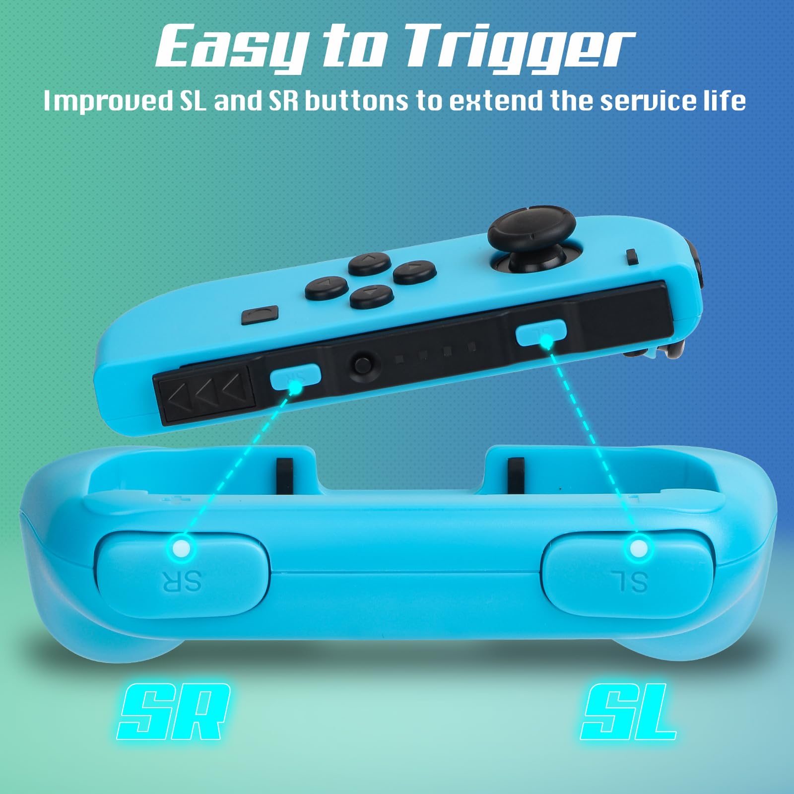 Amazon.com: JoyHood Hand Grips for Switch/Switch OLED, Ergonomic