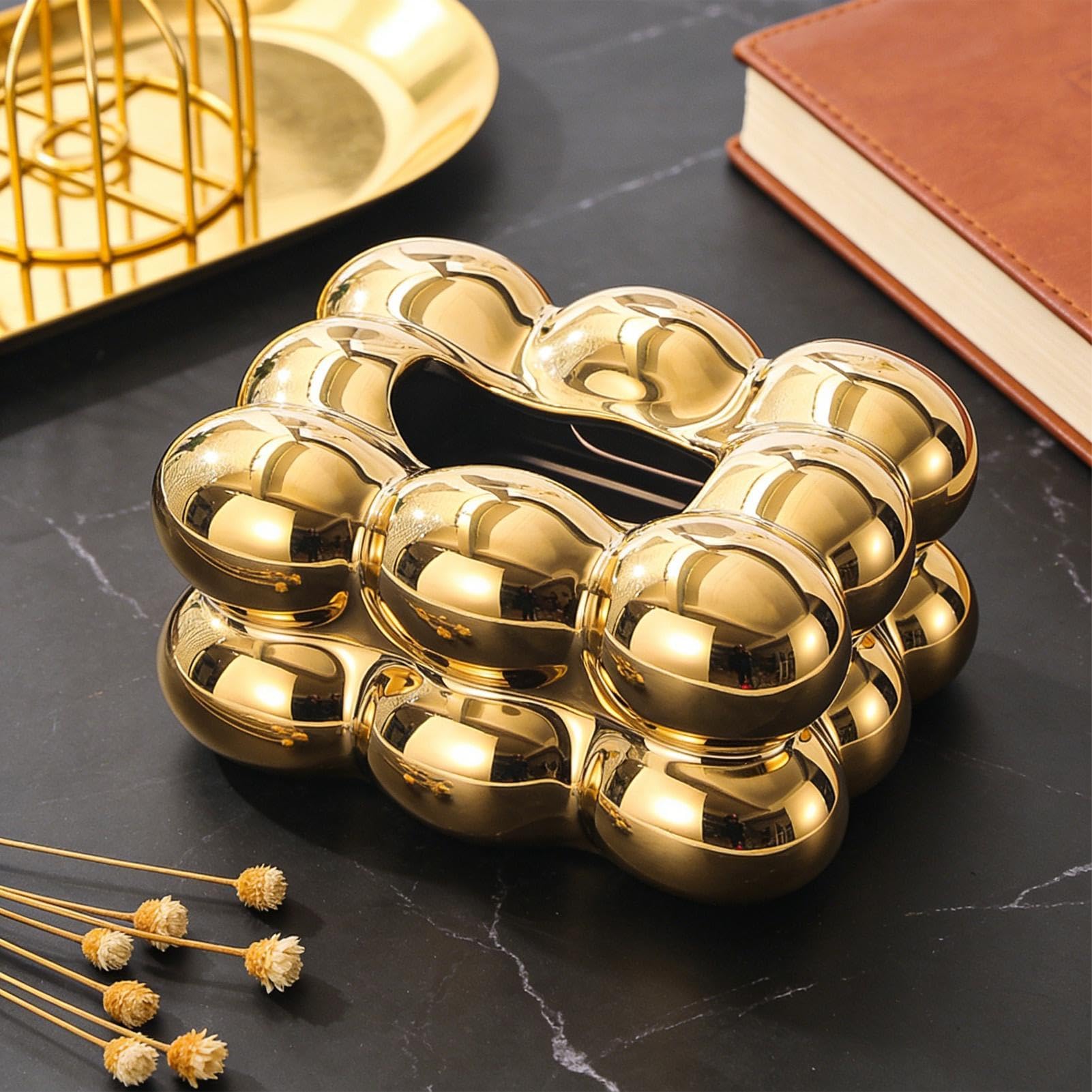 Coprilegno rettangolare per scatola di decorativo design Barba | Portafazzoletti a forma di cubo per ufficio, auto, soggiorno, tavolo da cucina, bancone