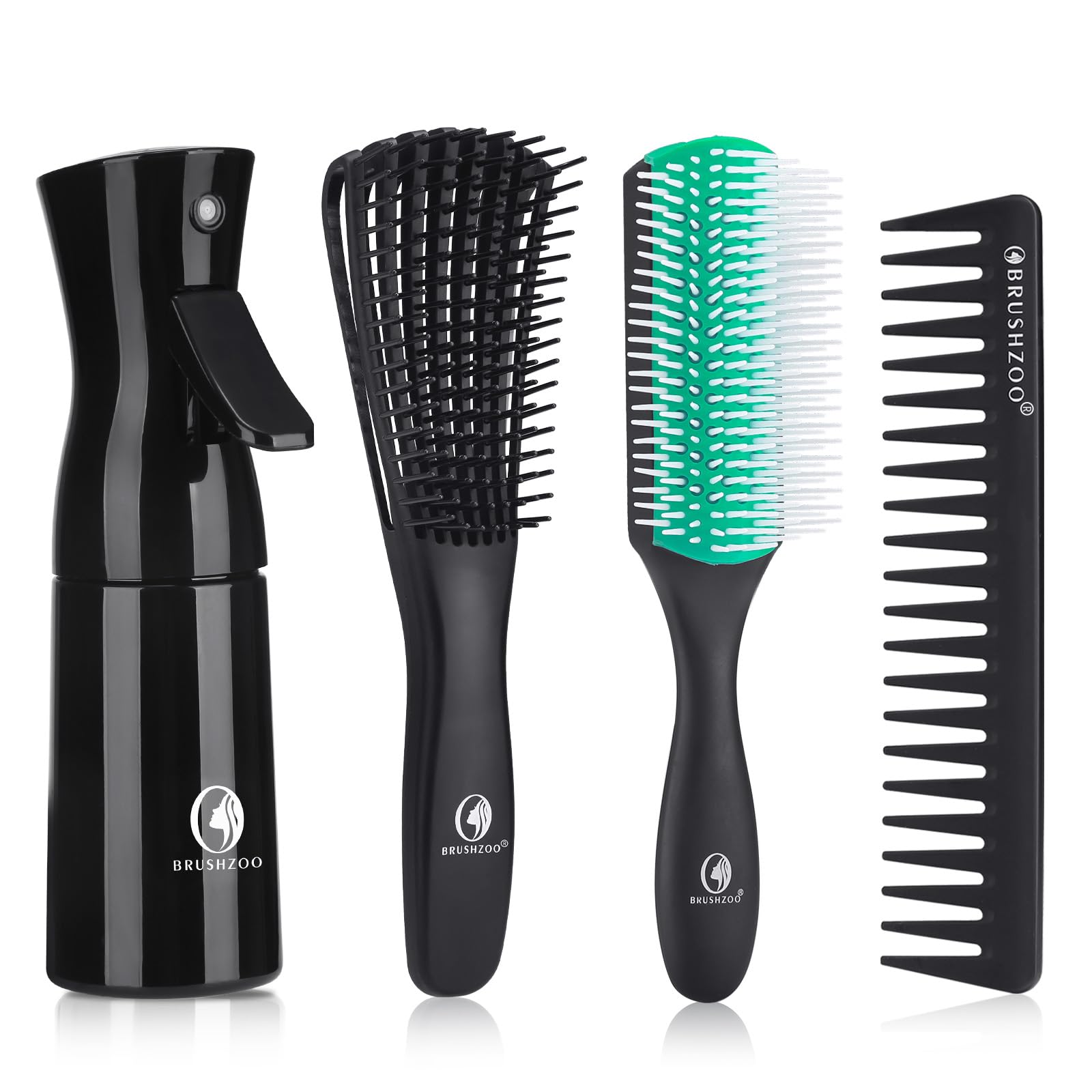 Amazon.com : BRUSHZOO Detangler Hair Brush with Hair Spray bottle