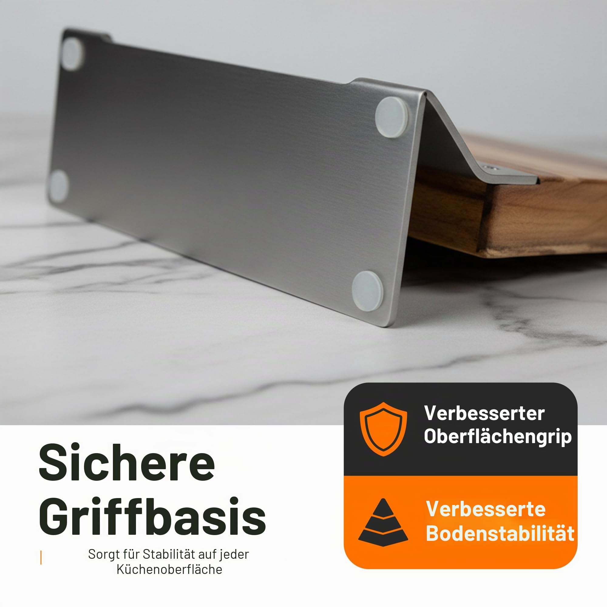 Messerblock ohne Messer magnetisch – Messerhalter Akazienholz für 8 Messer