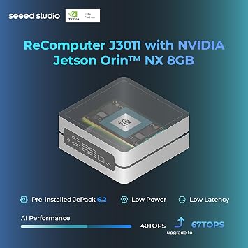 reComputer J3011 - كمبيوتر Edge AI مع NVIDIA Jetson Orin Nano 8 GB (دعم الوضع الفائق