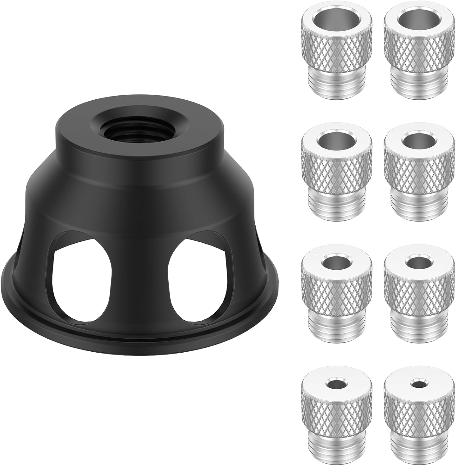 90 Degree Angle Drill Hole Guide Straight Hole Drilling Positioner Drill Bit Jig Self Centering Doweling Jig Aluminum Alloy Vertical Drill Guide with 3-10 mm Drill Bushings for Carpentry Tool 90 Degree Angle Drill Hole Guide Straight Hole Drilling Positioner Drill Bit Jig Self Centering Doweling Jig Aluminum Alloy Vertical Drill Guide with 3-10 mm Drill Bushings for Carpentry Tool