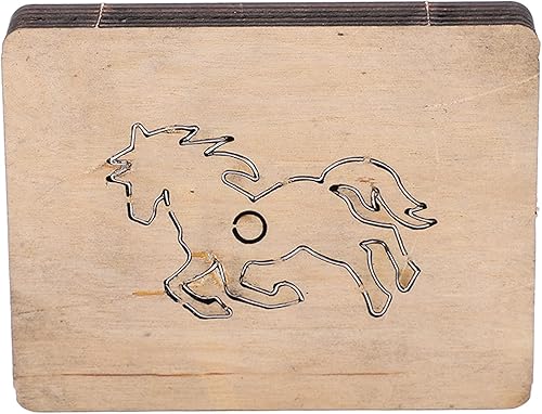 Miniatura 7 de Garosa Troqueles de corte de cuero con forma de caballo Troqueles de metal para álbumes de recortes cortados plantillas hechas a mano Plantilla en