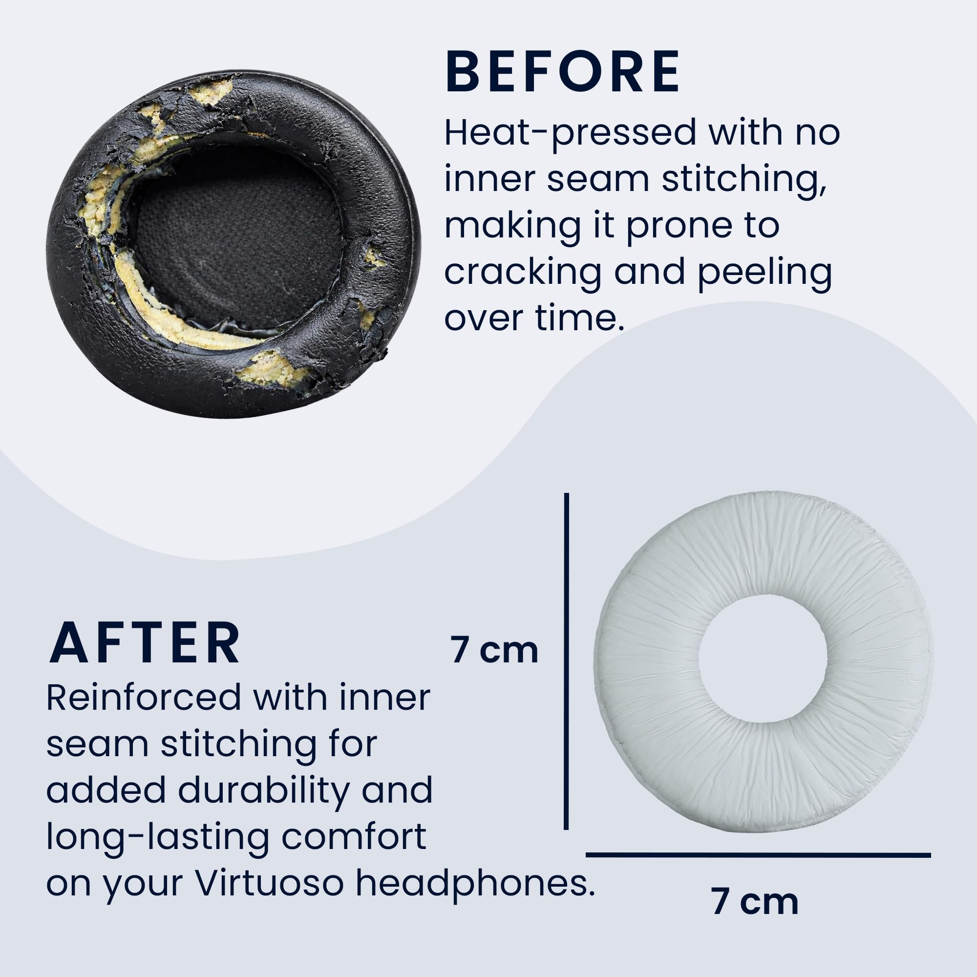 Amazon.com: kwmobile Ear Pads Compatible with Sony MDR-ZX110 / MDR