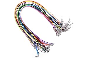 28-Piece Waxed Necklace Craft Jewelry Cord Kit