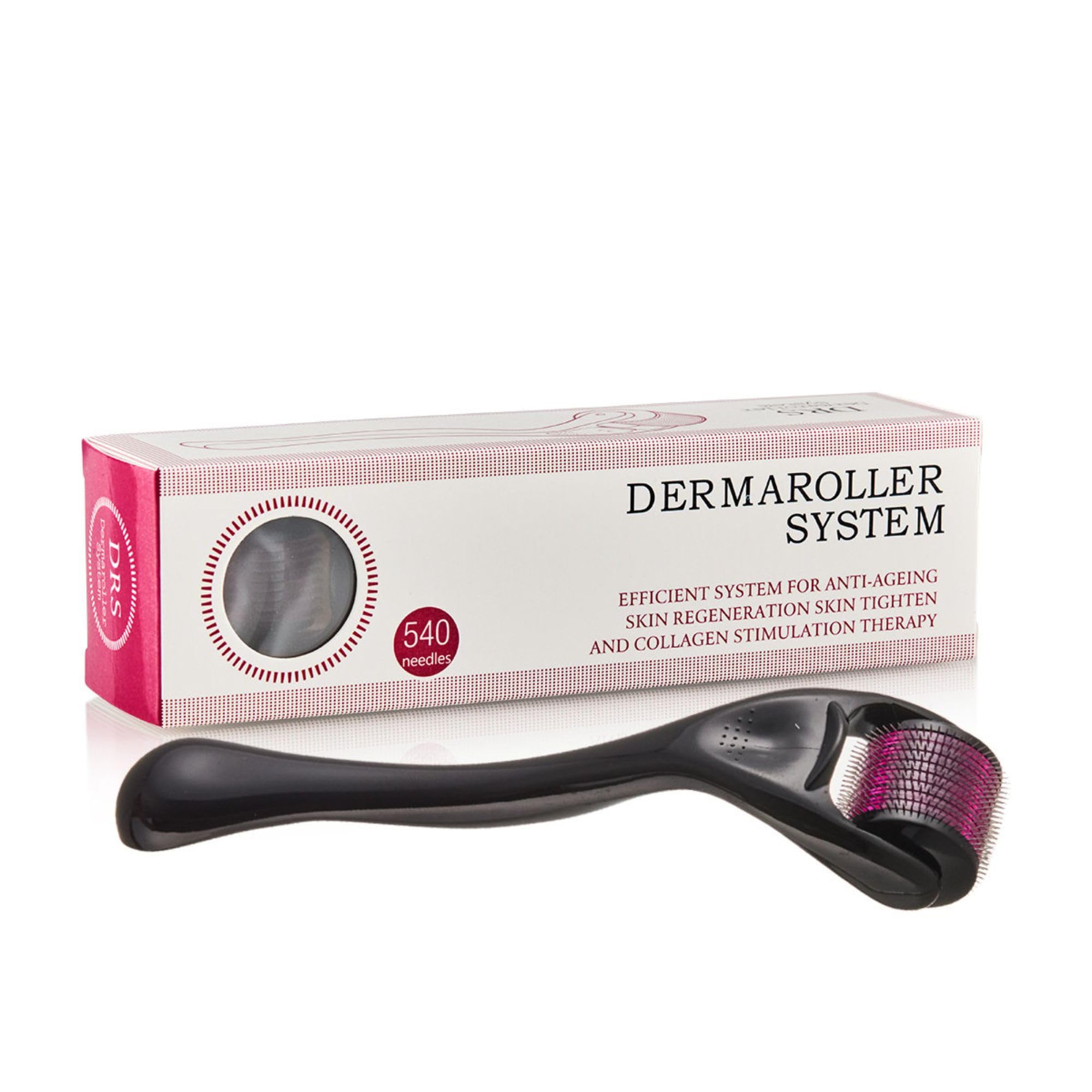 K.D ENTERPRISE Derma Roller For Hair And Beard Regrowth 540 Micro 0.5mm Titanium Alloy Needles Reduces Hair Fall & Stimulates Hair Follicles, Safe and Effective Easy to use | Skin Care Men and Women