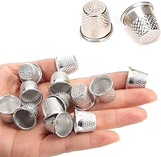 15 PCS Sewing Thimble Finger Thimble Metal Sewing Protector for DIY Crafts(19×18mm）