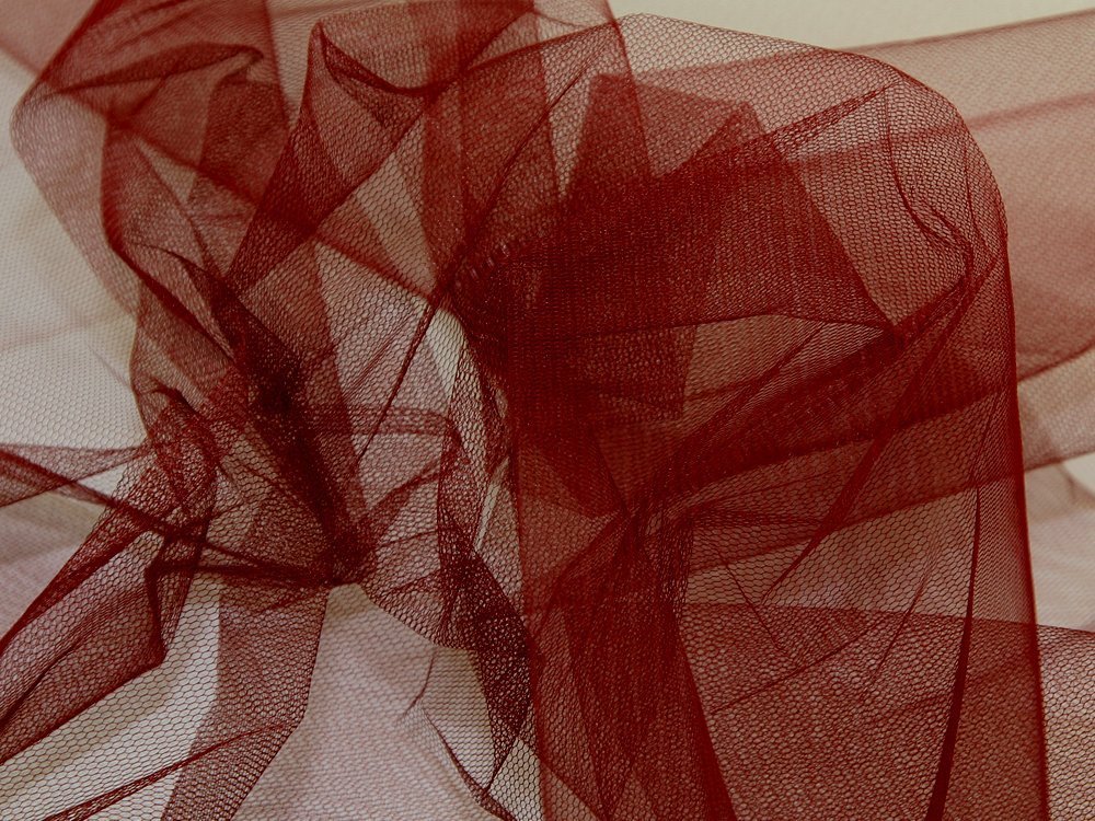 Balsara's Red/Dark 1/2M | Wine Stiff Net Ultra Stiff Net Tutu Burgandy Net Maroon Tulle Fabric Mesh Material Wedding Veil Bridal Dress Material Magenta Net Tulle Tutu Fabric