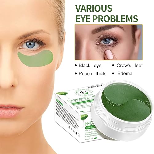 Miniatura 4 de ZODENIS Parches para debajo de los ojos, 30 pares, máscara de colágeno para ojeras, ojos hinchados, tratamiento de arrugas, bolsas de aloe con ácido
