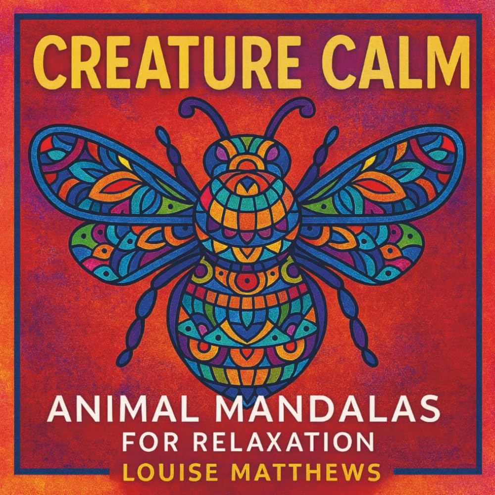 Creature Calm: Animal Mandalas for Relaxation: Adult Colouring Book, Perfect For Those Who Love Animals, Relaxing and Patterns