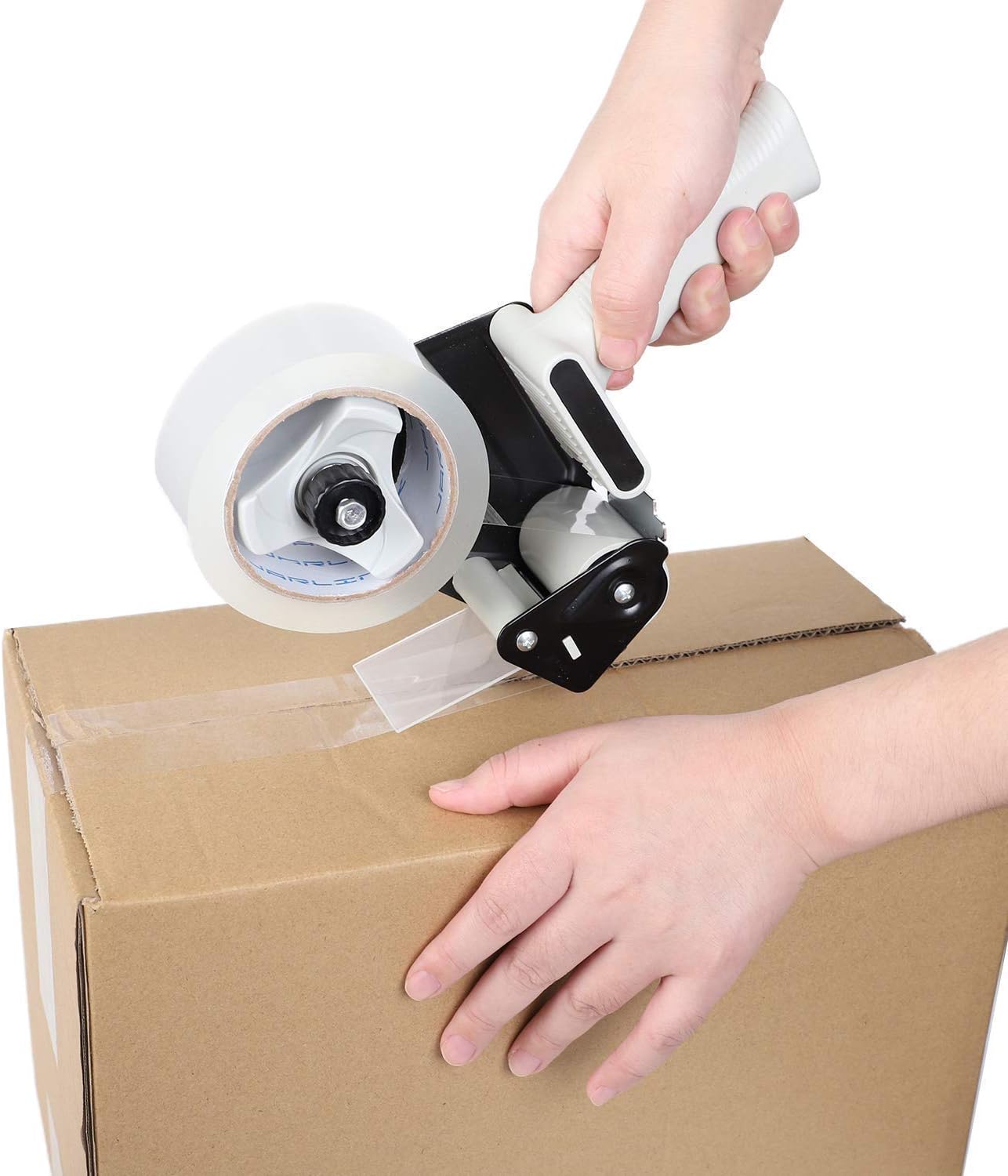 JARLINK Packing Tape Dispenser Gun (2 Pack) with 2 Rolls Tape Bundle with 18 Rolls Clear Packing Tape for Shipping Packaging Moving Sealing