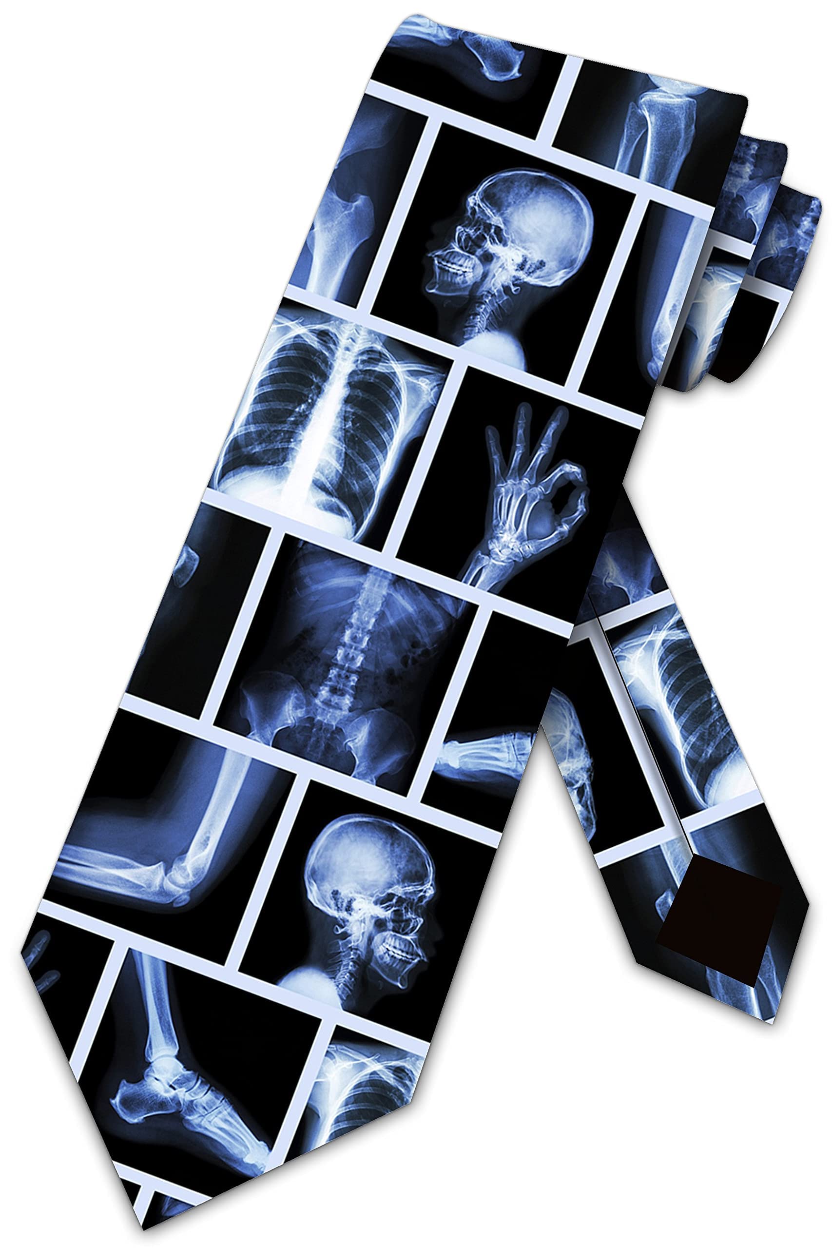 Bhhjkk Unisex As Pic Xray Ties Mens Medical Neckties Doctor Tie