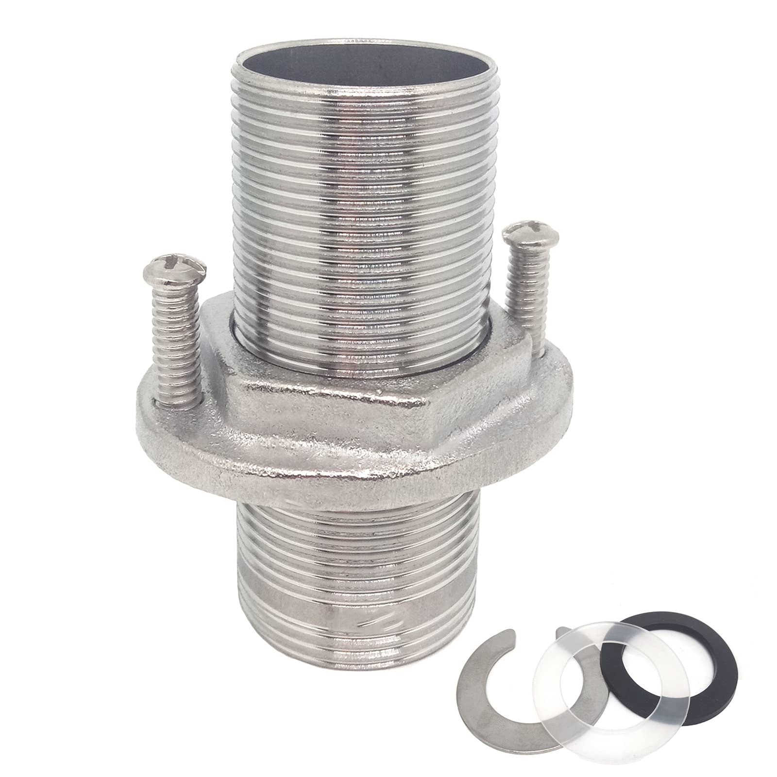1pcs 2.3Inch Length Shank Nuts Faucet Tap Extension,Faucet Mount Extension Shank Threaded Pipe Mounting(Type:2)