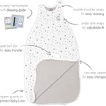 Woolino 4 Saison Ultimate Baby Sleep Sack – Sac de couchage pour bébé en laine de Merino, extérieur en coton biologique, couverture de température régulatrice, toute saison, 2 Mois–2 ans - Aloès