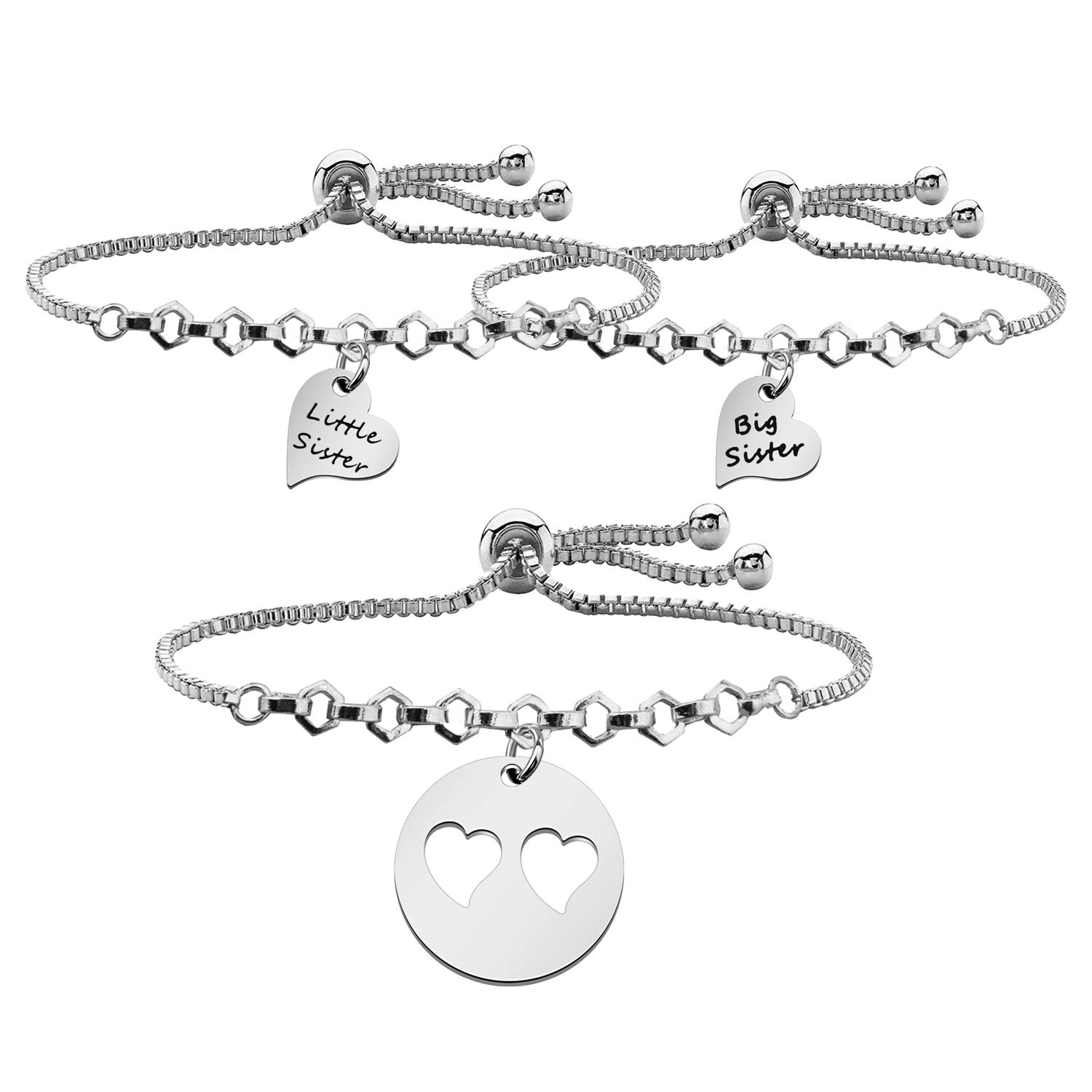 HOLLPHOLLP Mother Daughter Necklaces Set of 2 3 Sisters Mother Daughters Necklaces Gift Mothers Day Jewelry Mom Necklace Gift From Daughter