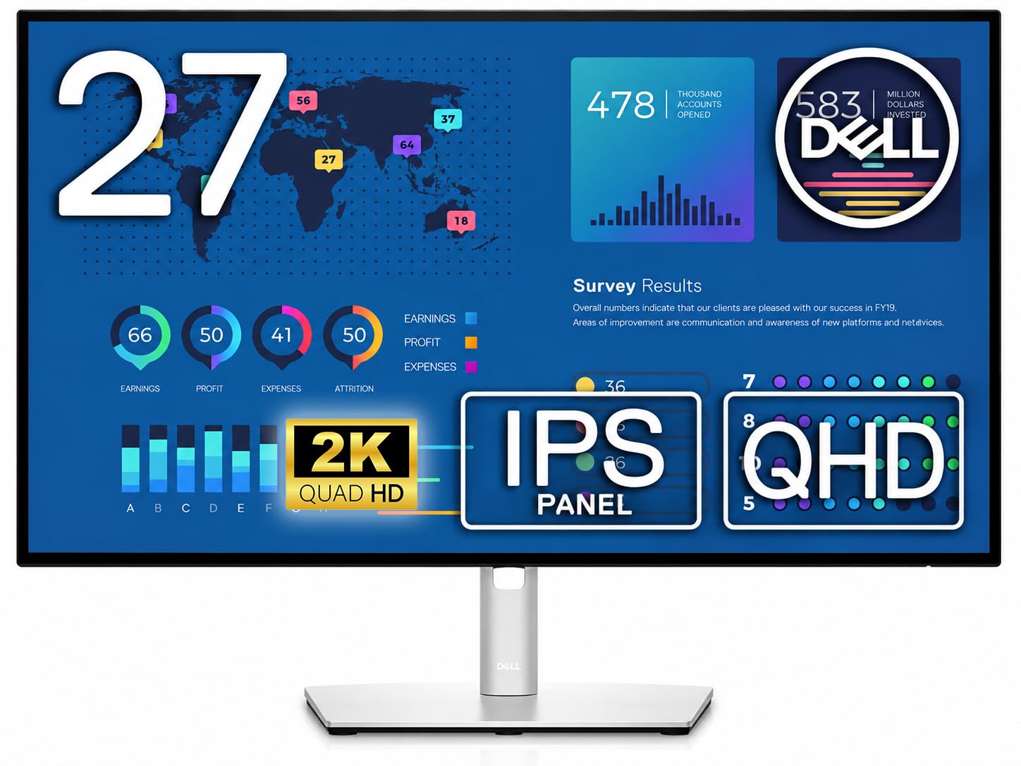 Amazon.co.jp: 【整備済み品】Dell UltraSharp U2722D 27インチ QHD