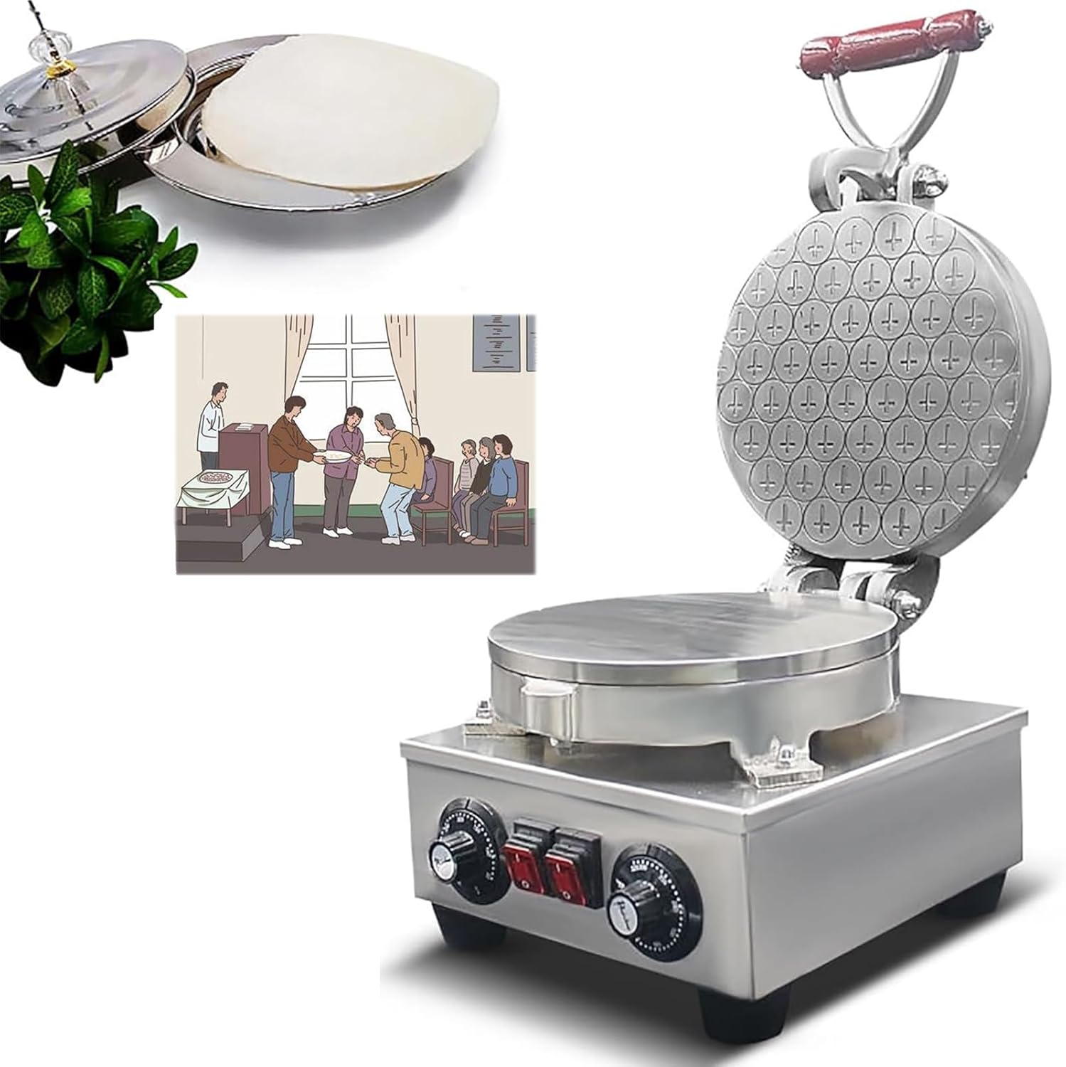 Amazon.com: Electric Communion Bread Maker - Removable Stainless Steel ...