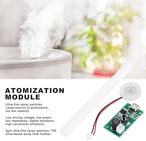 Miniatura 3 de Mini humidificador USB de 5 V, kit de disco de atomización, placa de atomización USB con control de interruptor de temporizador, controlador de