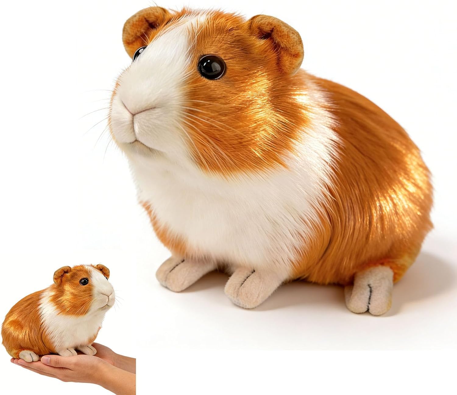 Guinea Pig Plush, Guinea Pig Teddy with Soft Plush Material, Realistic Stuffed Animal for Home Decoration and Daily Companionship, Cuddly Guinea Pig Soft Toy for Animal Lovers