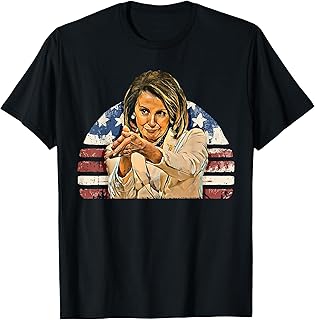 Nancy Pelosi T-Shirt CLAPPITY CLAP Gift Anti-Trump Flag T-Shirt