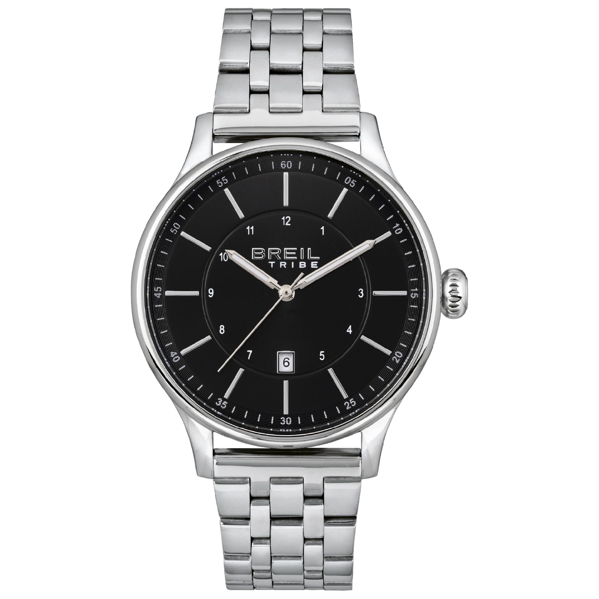 Breil Orologio Uomo, Bracciale in Acciaio, Cassa 42 cm