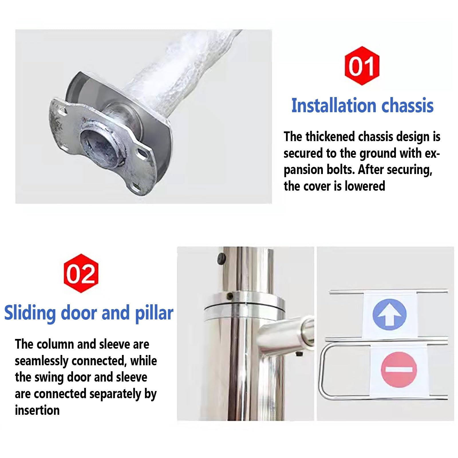 Porta d'ingresso singola per sSteel ngGate forand Negozi Facile da installare Uso versatile