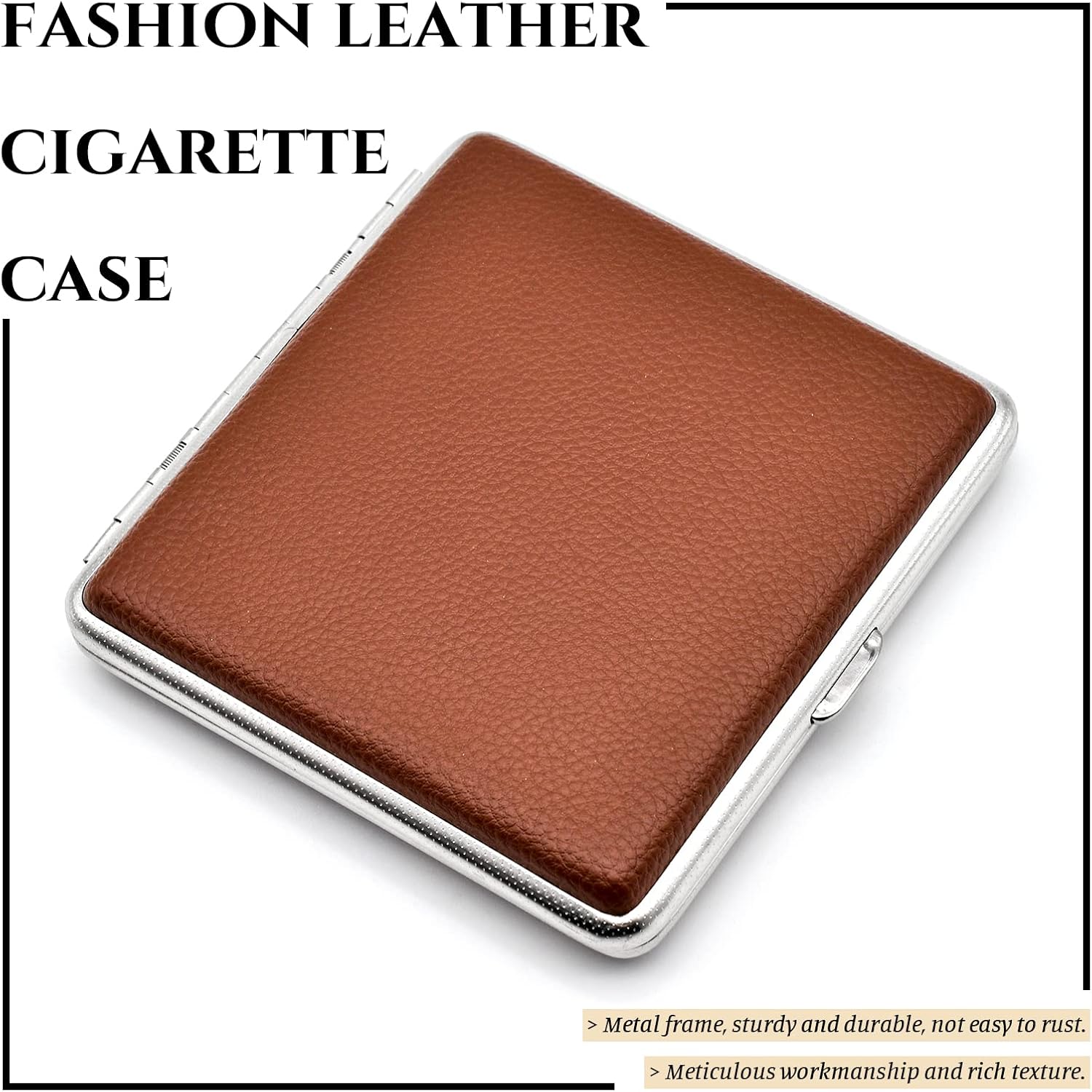Cigarette Case for Men Women,Skyzone Leather Cigarette Case Holder