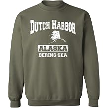 The Goozler Dutch Harbor Crab Fishing Crewneck Sweatshirt Funny Fisherman Gift Crabbing Alaska Men Women
