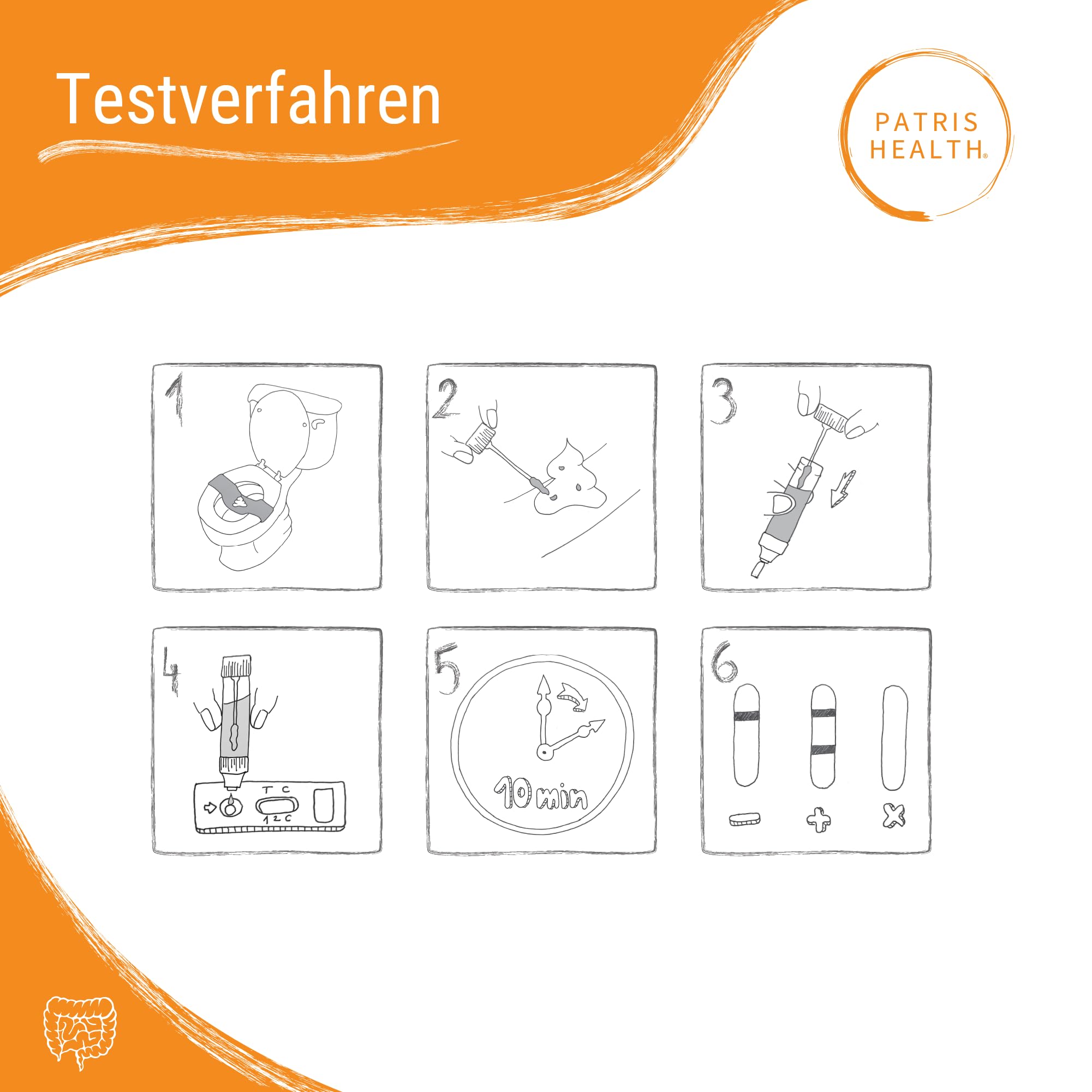Calprotectin im Stuhl Selbsttest, Darmentzündung, Darmerkrankungen, Morbus Crohn, Colitis ulcerosa, zertifizierter schnelltest