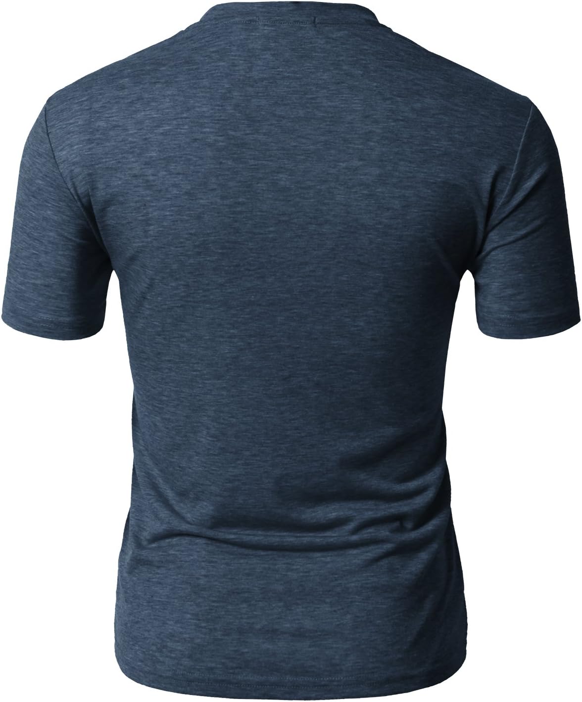 H2H Mens Casual Premium Slim Fit Henley T-Shirts Short Sleeve Lightweight - Image 4