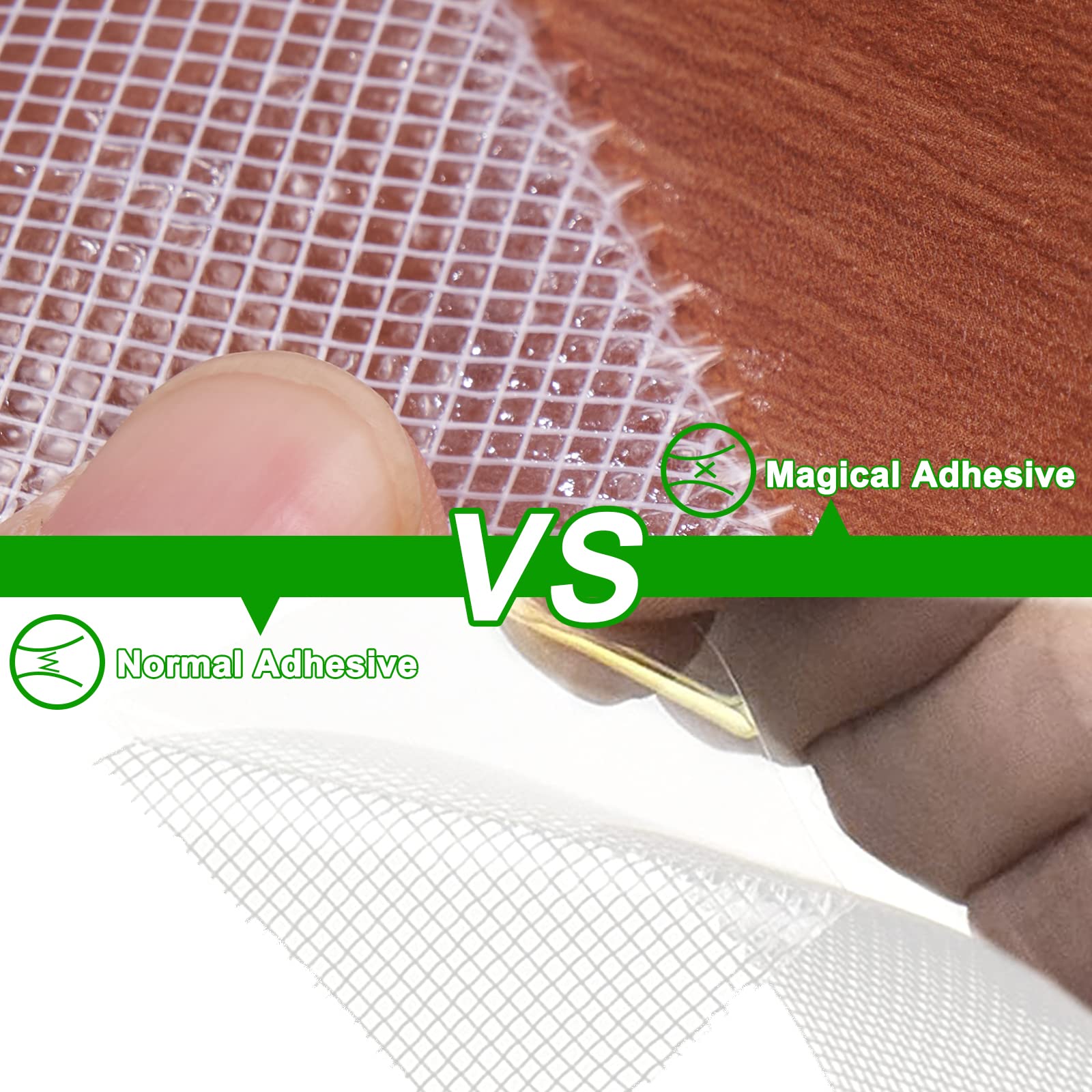Loboo Idea Kit de réparation pour écran de fenêtre avec ruban adhésif puissant en fibre de verre pour réparation de fenêtre et de porte d'écran (5 x 200 cm), blanc)