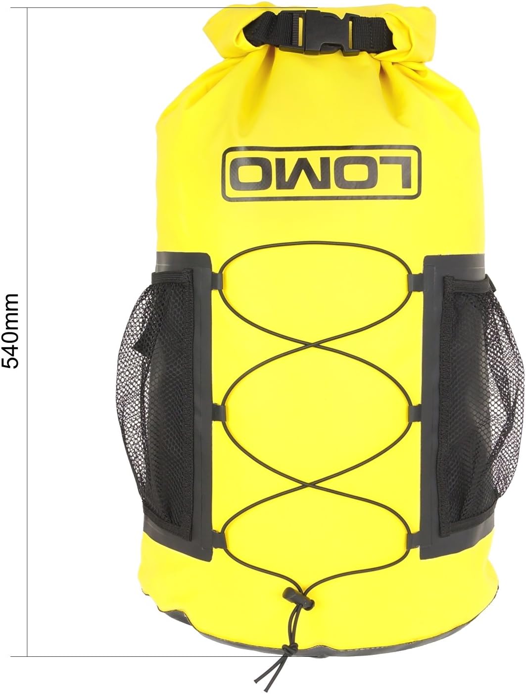 Lomo Kayak and SUP Deck - Roll Closure Dry Bag, Yellow, 34cm x 21cm x 54cm - Image 3