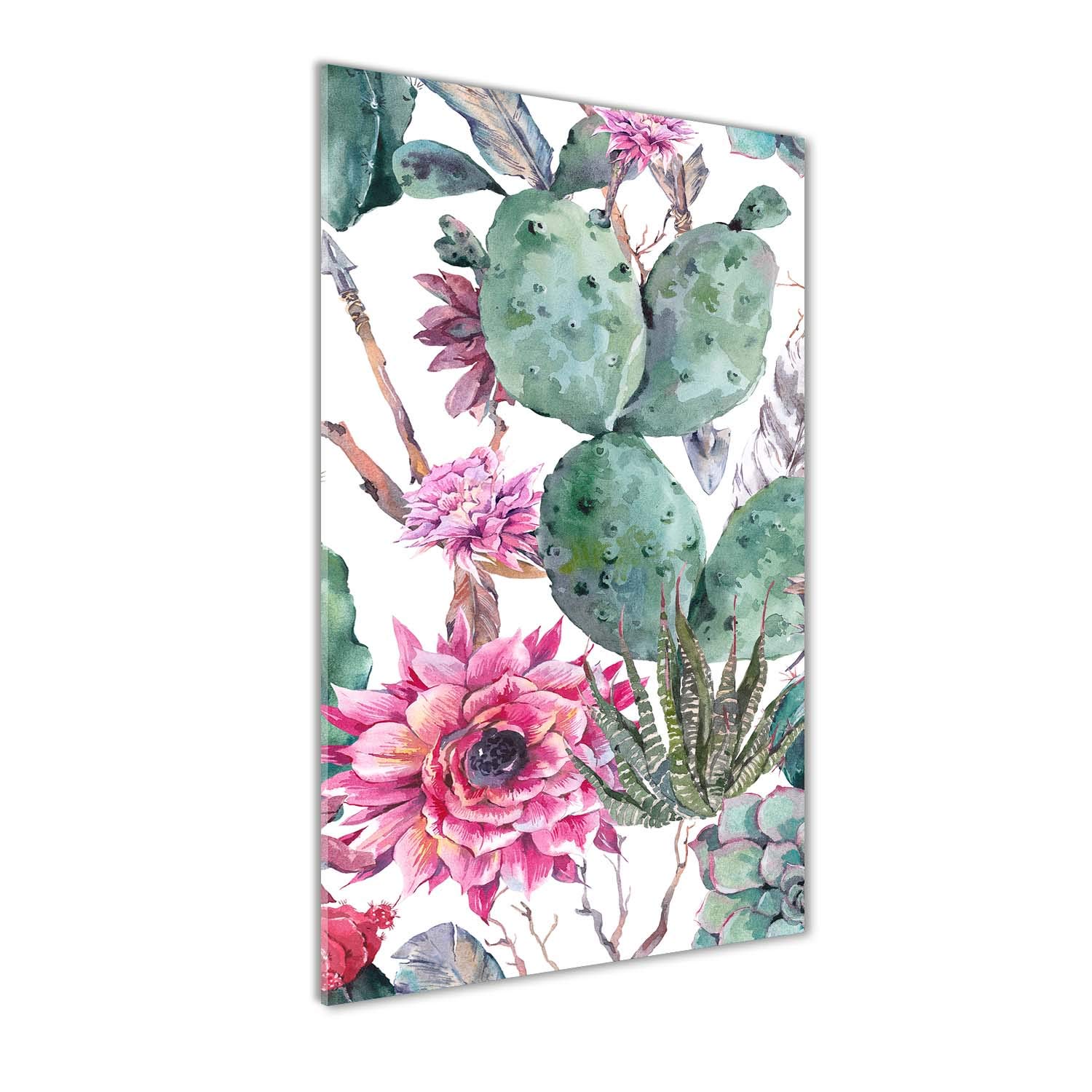 Image sur plexiglas Tulup 70x140 tableau acrylique fleurs et plantes rose deco haut de gamme