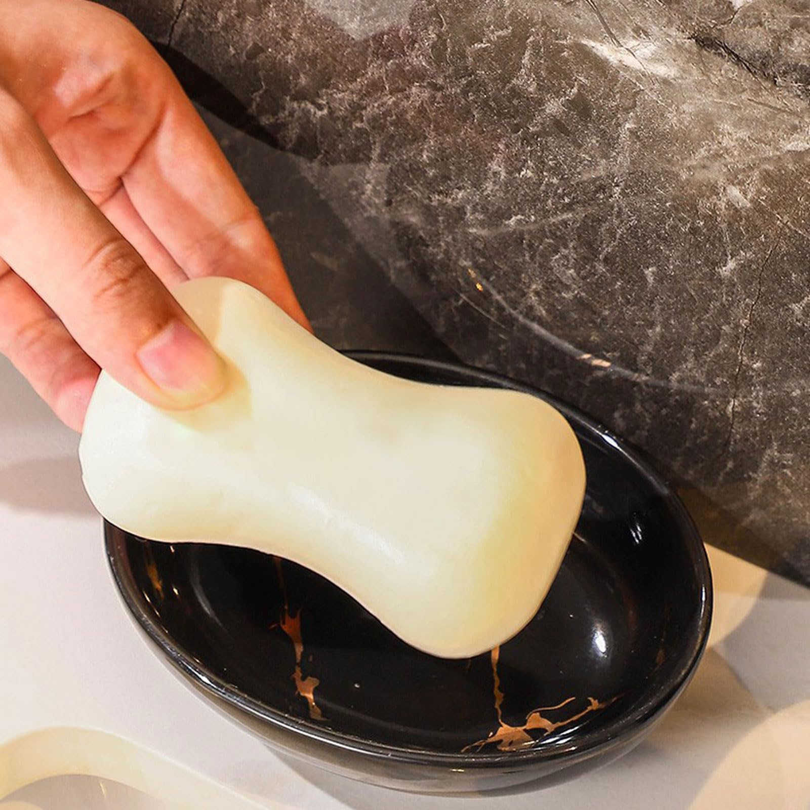 Keramik Badezimmer Zubehör Set,Keramik Bad Zubehör Set,Badezimmer Set,Badezimmer Set Keramik,Badezimmer Zubehör Set,Bad Organizer und Deko,Mit Seifenspender,Becher,Seifenschale