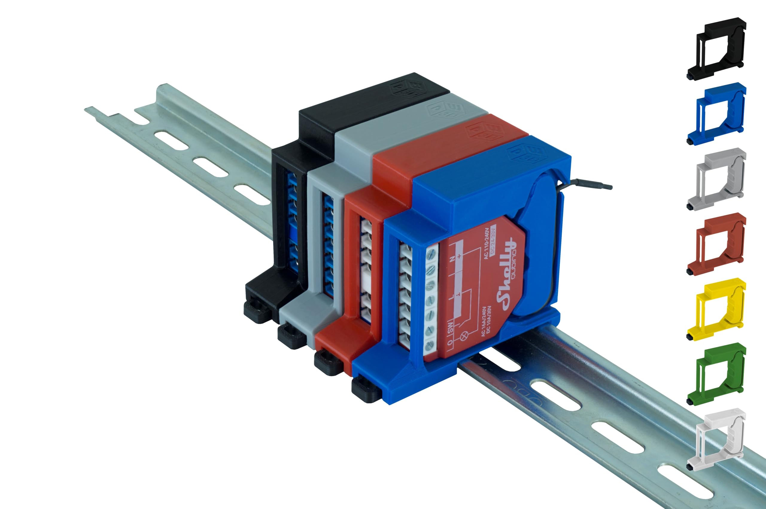 Supporto Guida DIN Per Shelly - Compatibile Con 18 Modelli Tra Cui Gen3, Plus E Wave - Foto 8