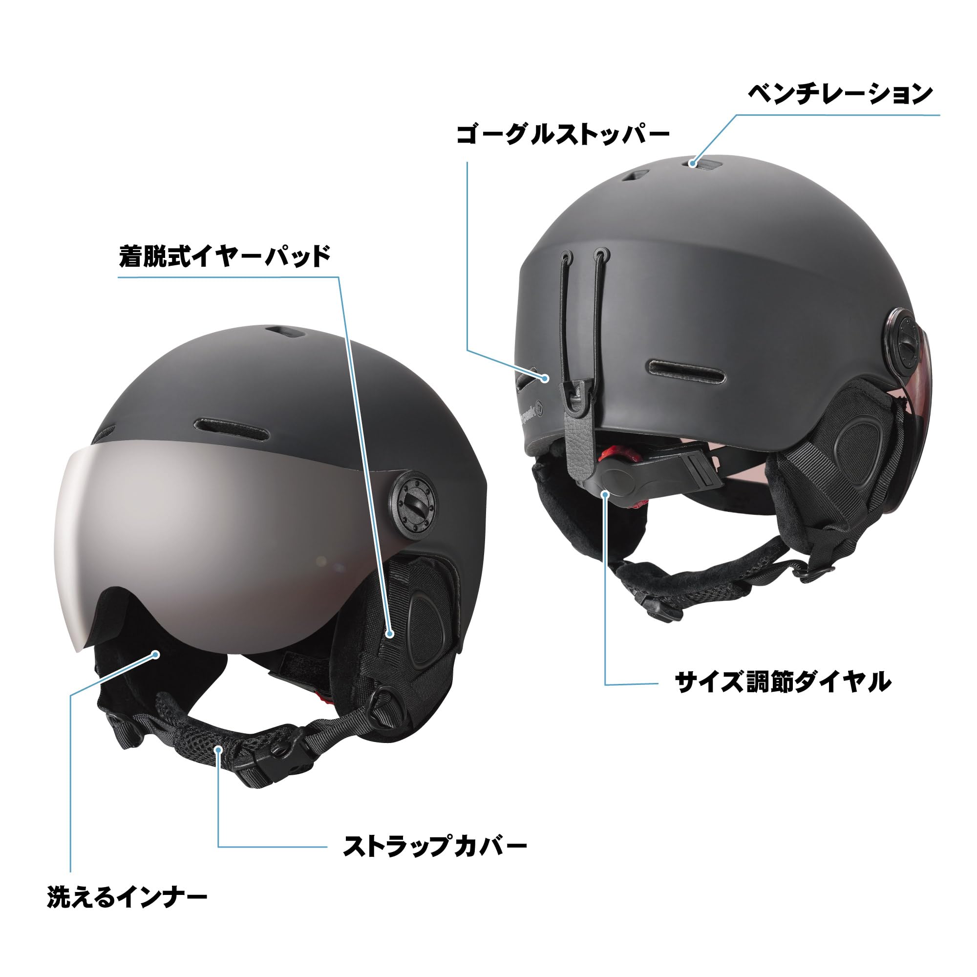Amazon | north peak(ノースピーク) ヘルメット スノーボード スキー