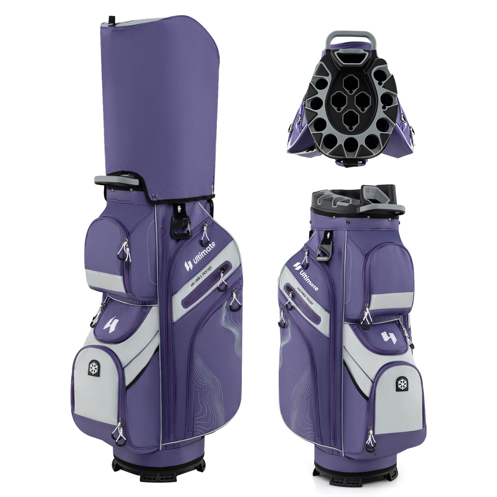 Amazon | Giantex ゴルフバッグ キャディバッグ 軽量2.6kg 14